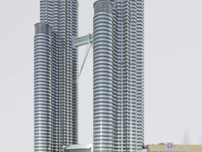 Petronas Towers 3D model 3D model