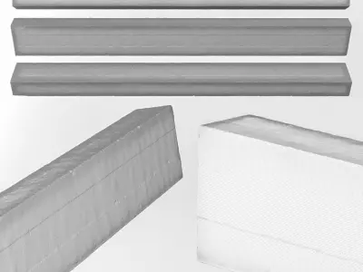 Beam concrete ceiling  3D model