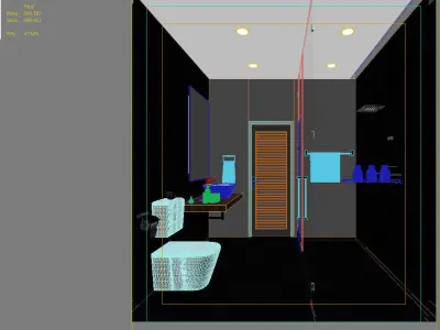 bathroom 2 designs 3D model