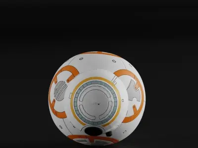 BB8 Robot Star wars 3D model