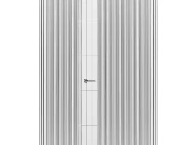 Interior Doors 3d model  Low-poly 3D model