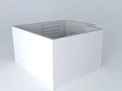 given house with window Free 3D model