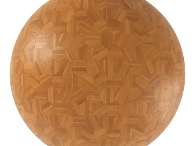 Parquet - Laminate - Wooden floor 4 in 1 3D model 4