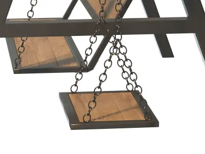 Garden Swing 01 3D model