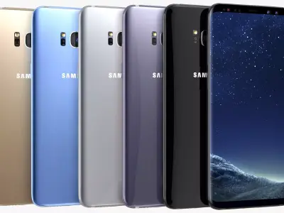 Samsung Galaxy S8 All Colors 3D model