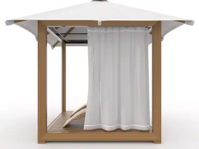 Poolside Cabana 19 3D model