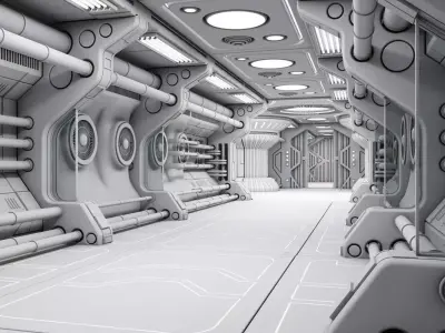 Sci Fi Interior 7 3D model