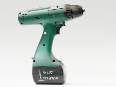 Cordless screwdriver industrial tool yk1 Low-poly 3D model