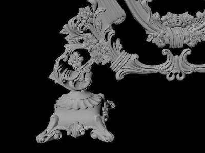 mirror 3d model for cnc machines 3D model 2