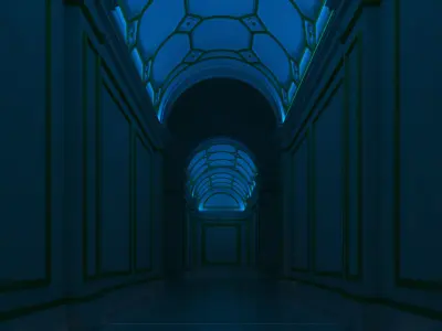 Grand Hallway 4 3D model