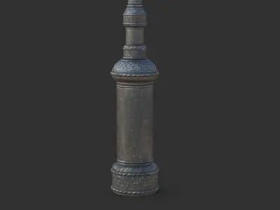 Street Lamp Low-poly 3D model