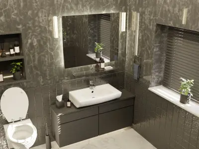 Bathroom 3D model 40