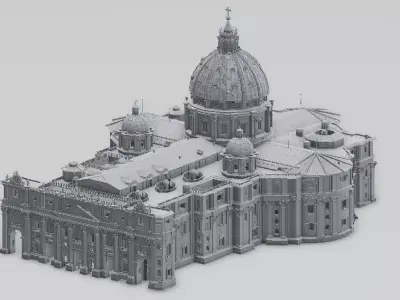 basilica church 3D model