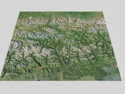  National parks of Alaska - realistic huge scale landscape environments 