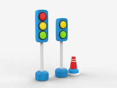 Traffic Light 3D model