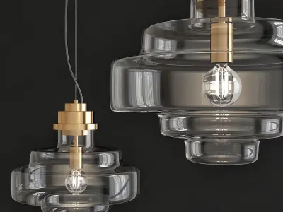 Chandeliers 3d models Collection 10 models Low-poly 3D model Low-poly