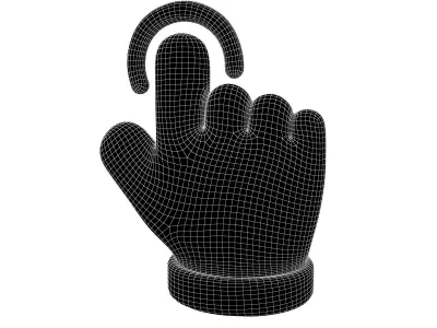 Touch Icon v1 005 Low-poly 3D model