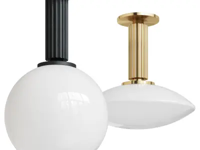 Allied Maker Meridian Flush Globe Mount 3D model