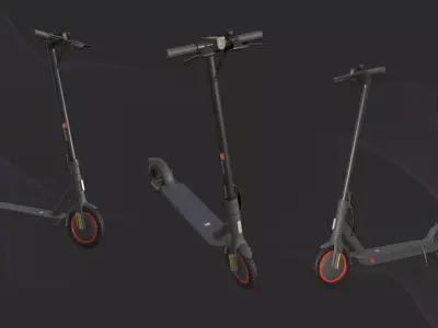 Scooter Low-poly 3D model from CGTrader - Low-poly