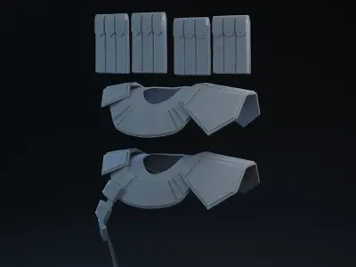 Clone Pauldron 3D print model