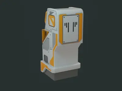 Sci-Fi Computer - Game Ready - PBR Low-poly 3D model purchase