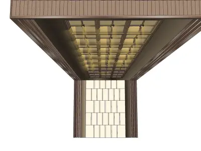 hanging shade cantilever 3d model 3D model