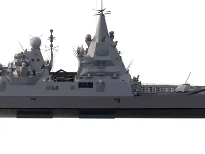 Russian navy Shkval class 3D model