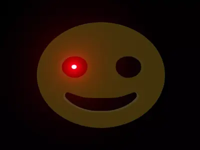 aladwedcwedcwdccwde smiley face with light Free low-poly 3D model