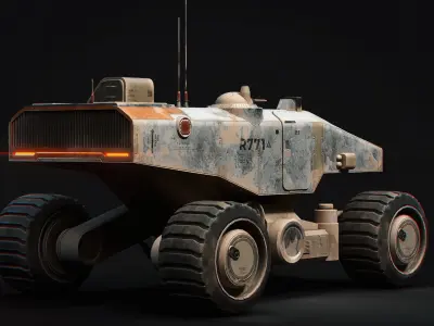 Martian Space Rover Mars Explorer Low-poly 3D model