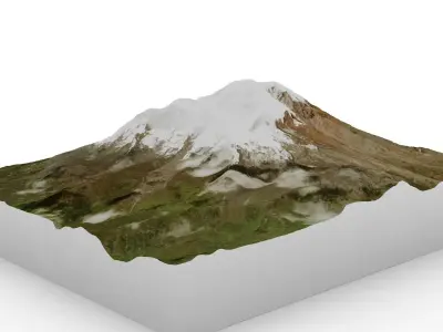 Mount Chimborazo 3D model