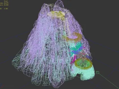 Mountain - Magma - Volcano 06 3D model
