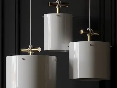 Castor Fresnel Pendant Lamp by 2Modern 3D model