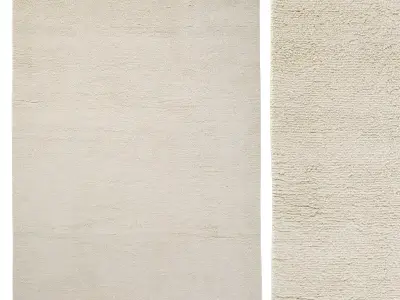 Deep Pile Merino Natural 3D model