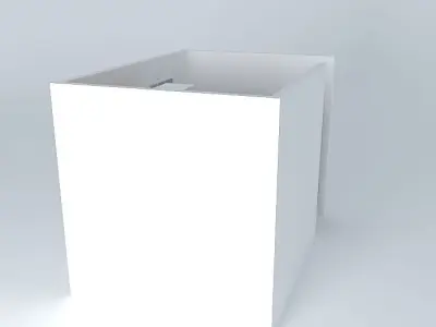 nadia 3 room with shelves and door Free 3D model