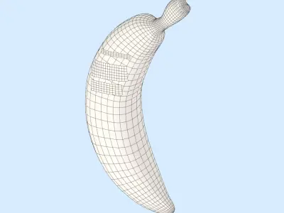 Hand Painted Banana Character Free 3D model