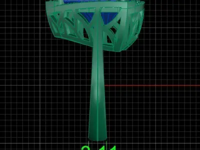 Jewelry ring 421 3D print model
