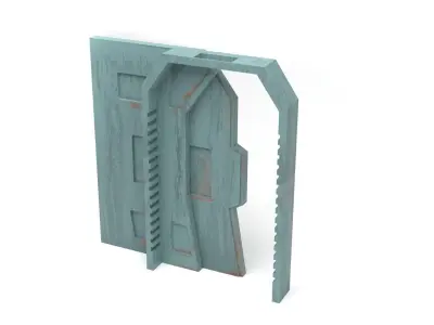 Nevarro Imperial Door 1-18 scale Kenner Hasbro 3D print model
