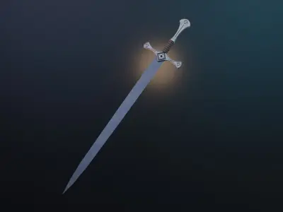 Sword Low-poly 3D model 87