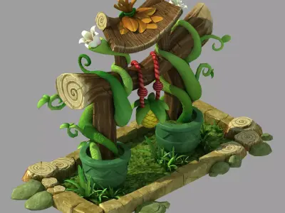 City - Flower Shop 2 3D model