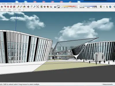 Sketchup Cultral Center F1 3D model