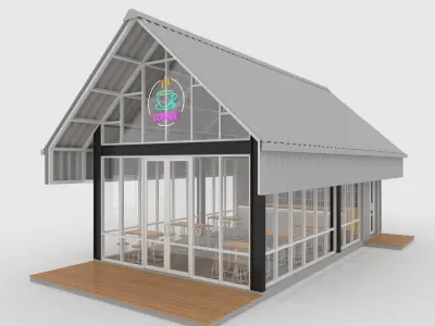 Cafe Modern 6 3D model