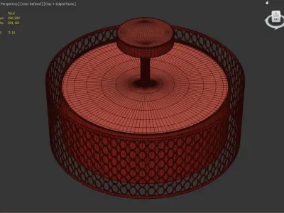 Erika Semi Flush Mount 3D model