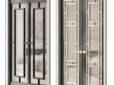 Art deco doors 5 3D model
