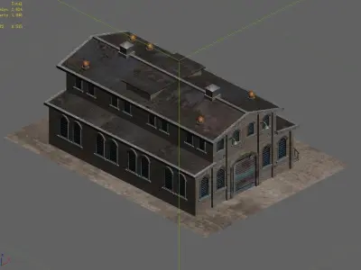 Future World - Industrial Zone 02 3D model