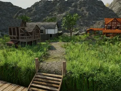 Villiage Scene 3D model