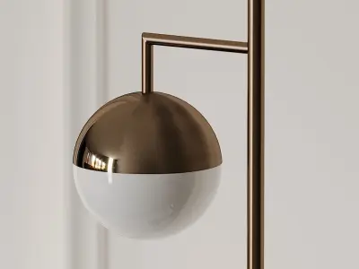 ORBS CHAMPAGNE FLOOR LAMP CB2 Exclusive 3D model