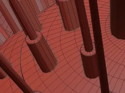 Bilbao Purple Lighting 3D model