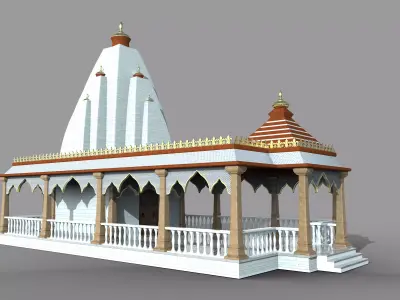 indian temple  3D model