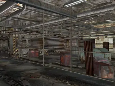 Scene - Resident-Evil-Scenery - interior 3D model