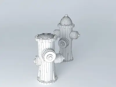 Fire Hydrants Free 3D model